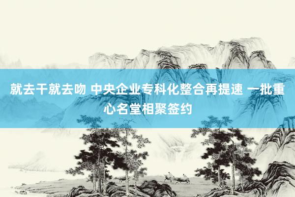 就去干就去吻 中央企业专科化整合再提速 一批重心名堂相聚签约